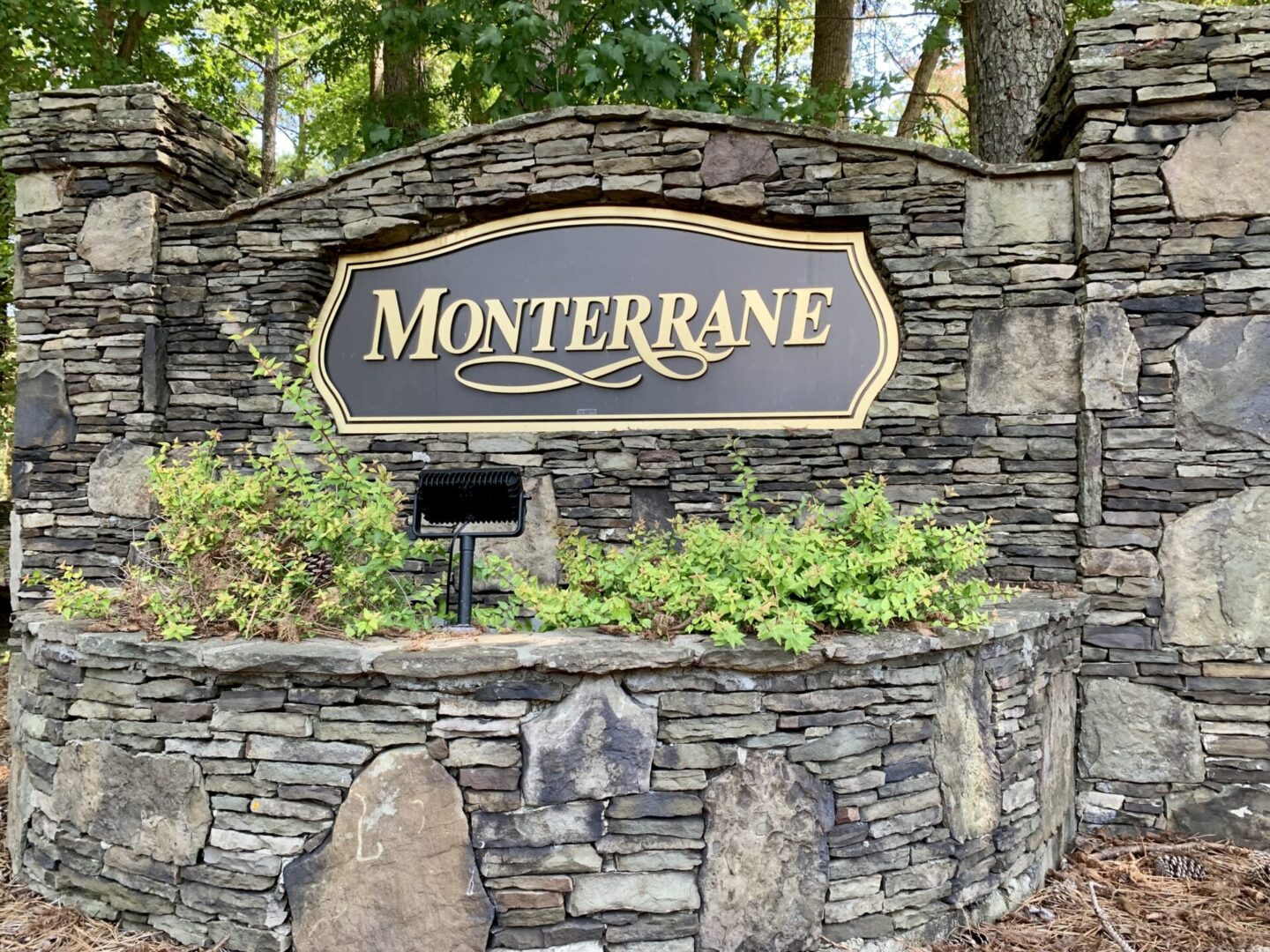 Unique Design Sign on Monterrane House
