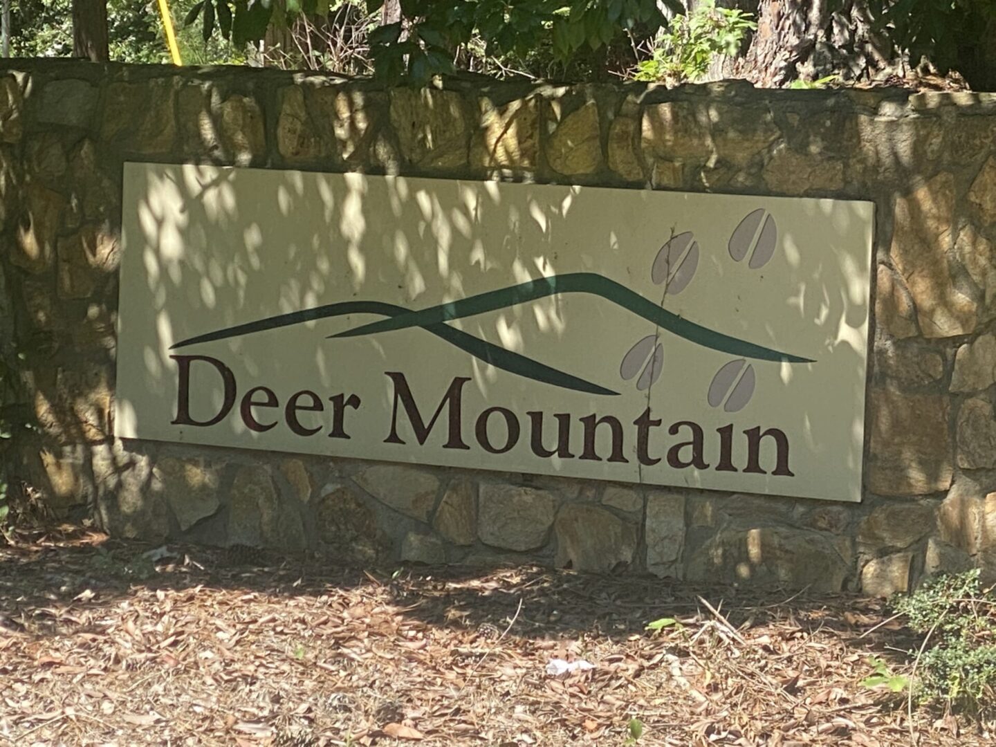 Unique Design Sign on Deer Mountain