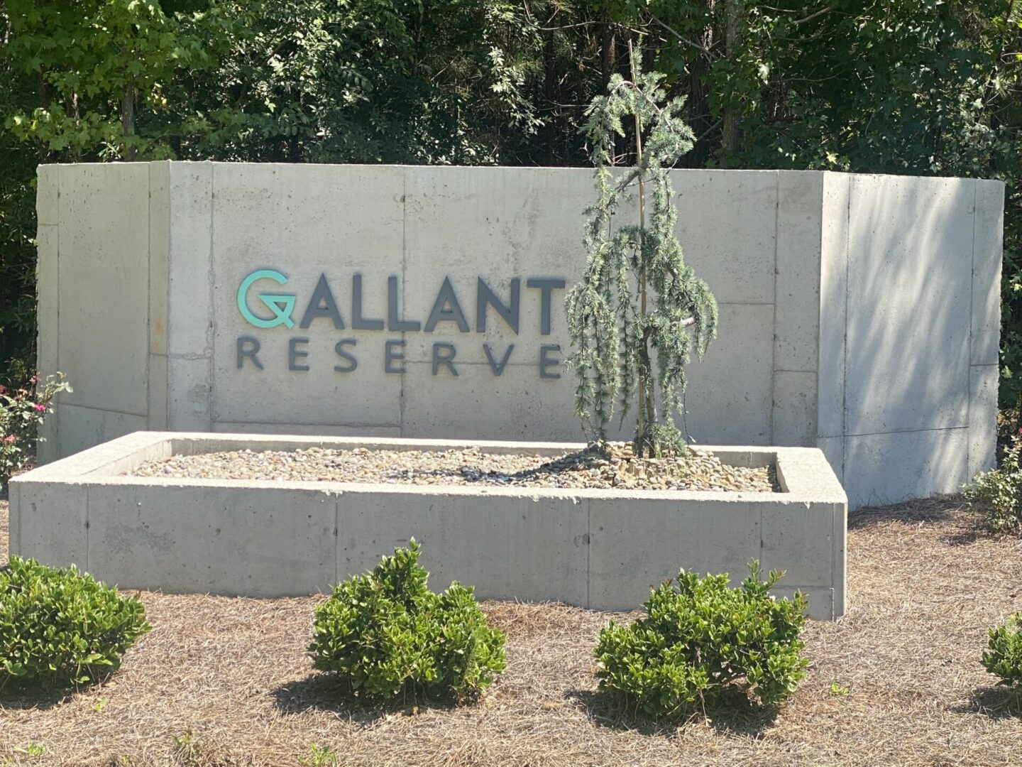 Unique Design Sign on Gallant Reserve