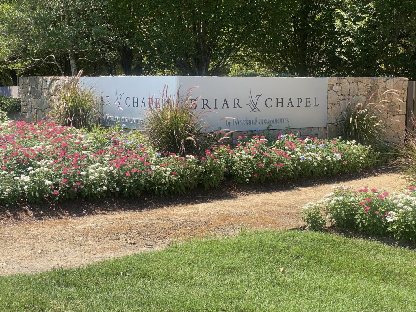 Signage of the Wall for Briar Chapel