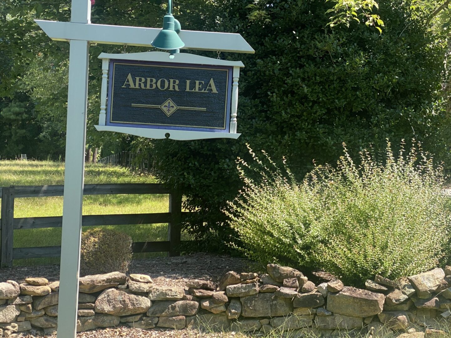 Beautiful Wooden Signage of Arbor Lea