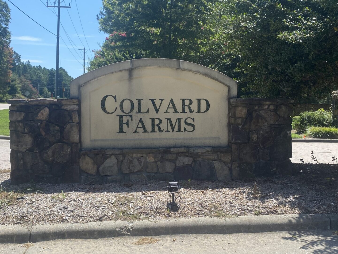 Unique Design Sign on Colvard Farms