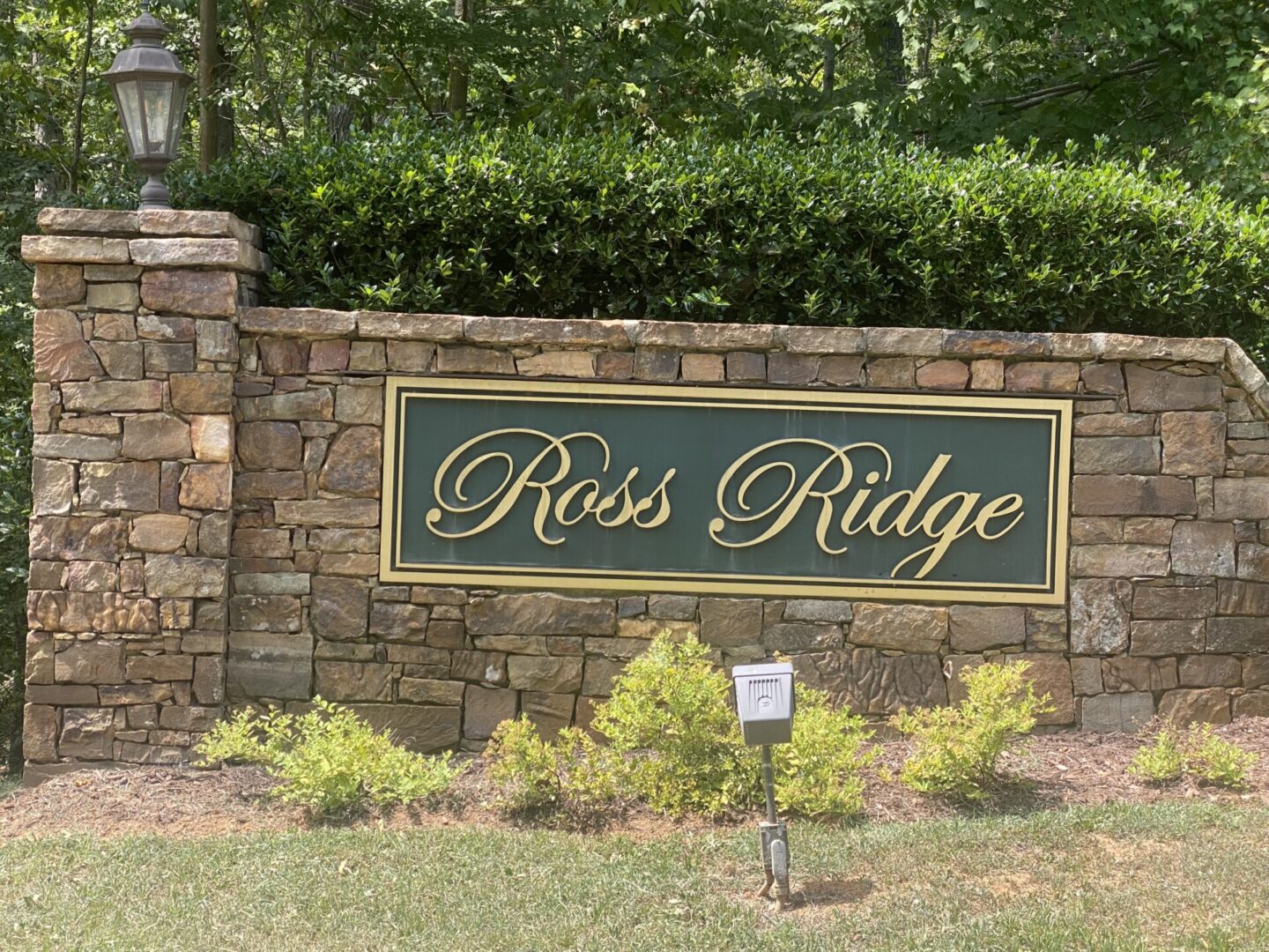 Unique Design Sign on Ross Ridge