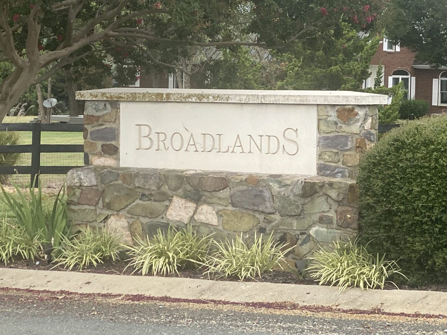 Sign On A Wall For Broadlands House