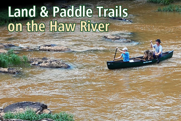 Land And Paddle Trails on the Haw River Banner