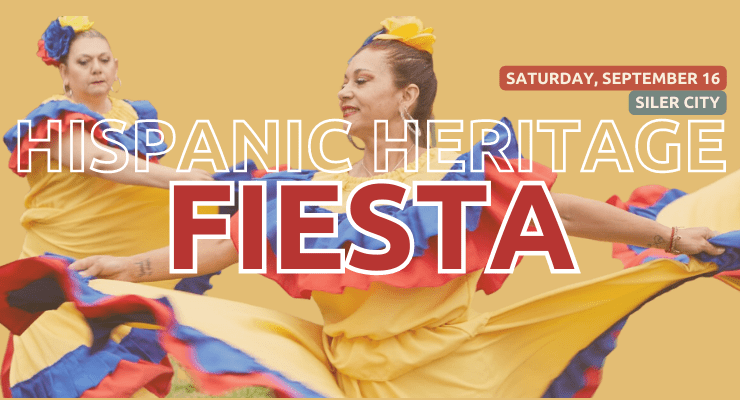 Hispanic Heritage Fiesta Event Banner With Dancers
